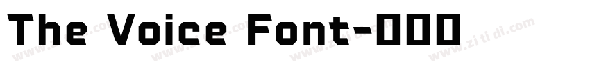 The Voice Font字体转换